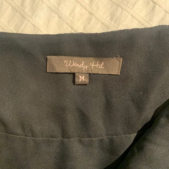 Wendy Hil Black Spaghetti Strap Midi Dress - Picture 8 of 8